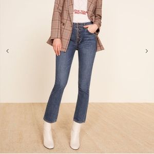 Reformation Winona Kodiak 28 Button Fly Jeans mid